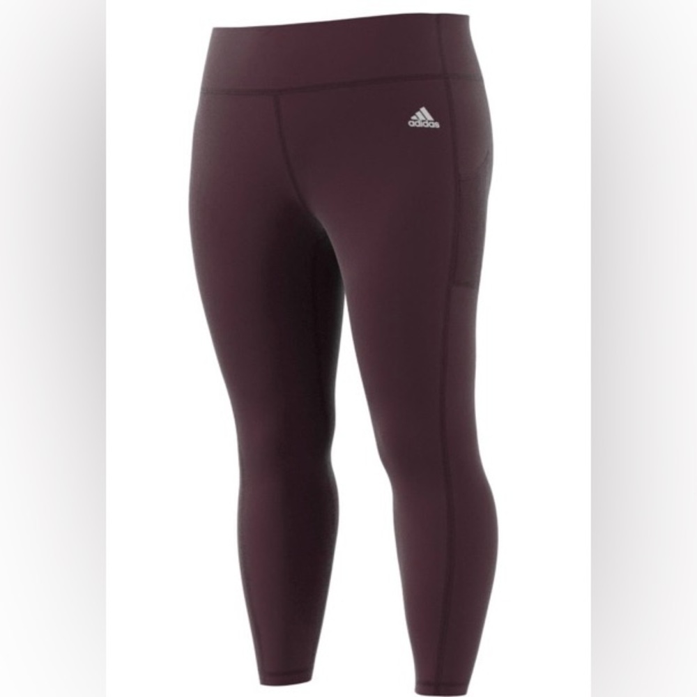 Adidas Plus Size Circut Stash Pocket 7/8 Training Leggings NWT